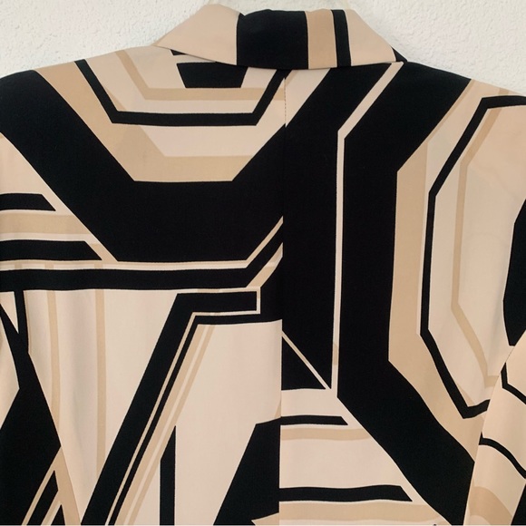 French Designer Weill Black Cream Abstract Modernist Tailored Blazer Archival - Picture 6 of 10